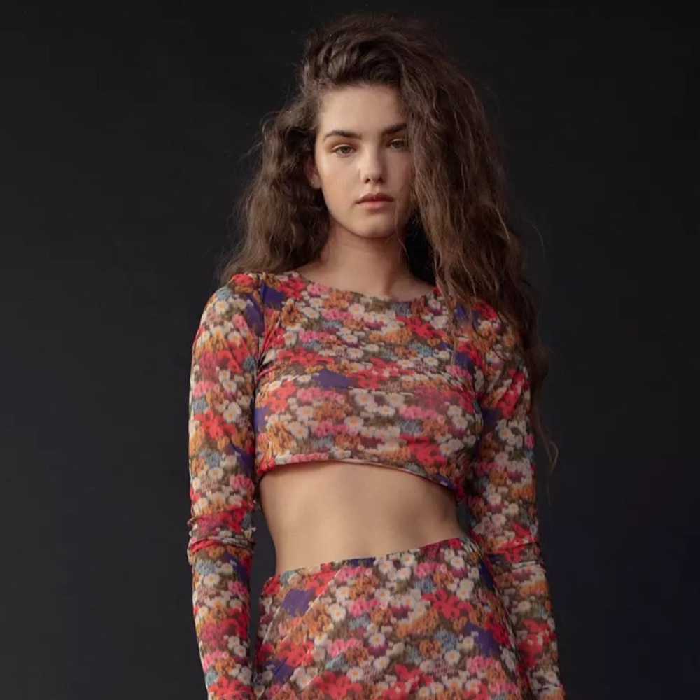Urban Outfitters Multicolor Floral Top Cottagecore Fairy NWT Size M